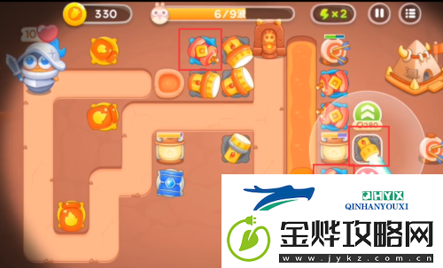 保卫萝卜饿龙传说第6关怎么过