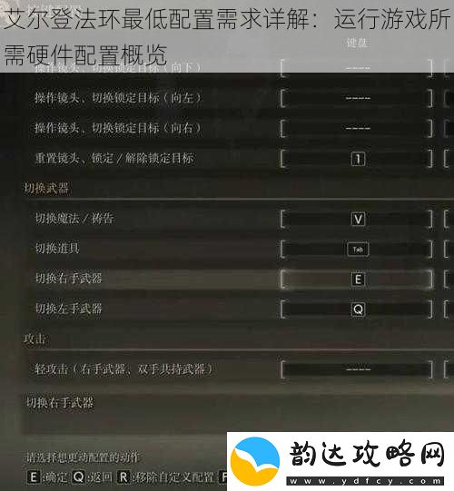 艾尔登法环最低配置需求详解:运行游戏所需硬件配置概览