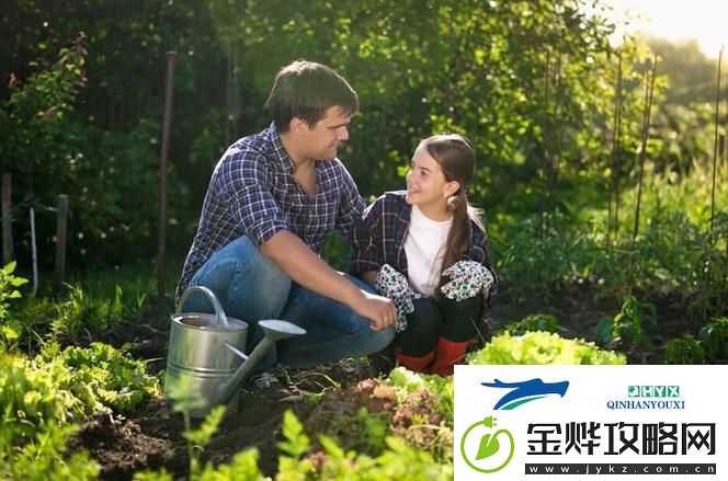 父亲有力挺送女儿的花园:爱的象征与成长的乐园