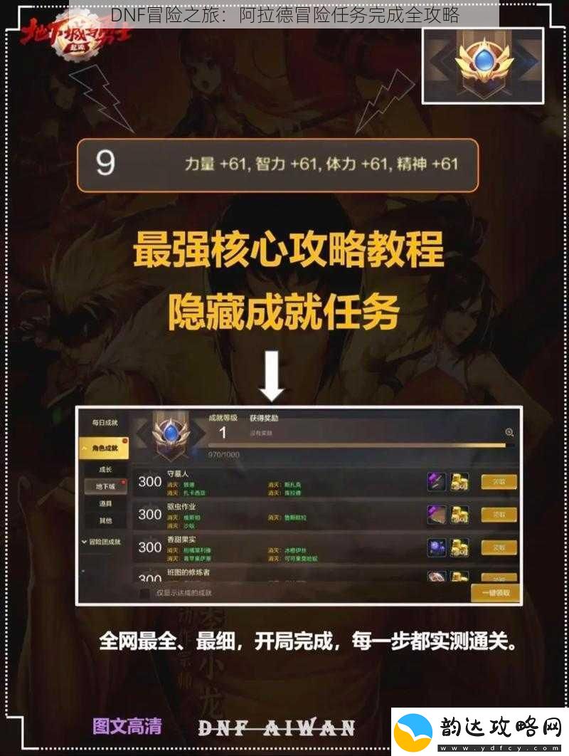 DNF冒险之旅:阿拉德冒险任务完成全攻略