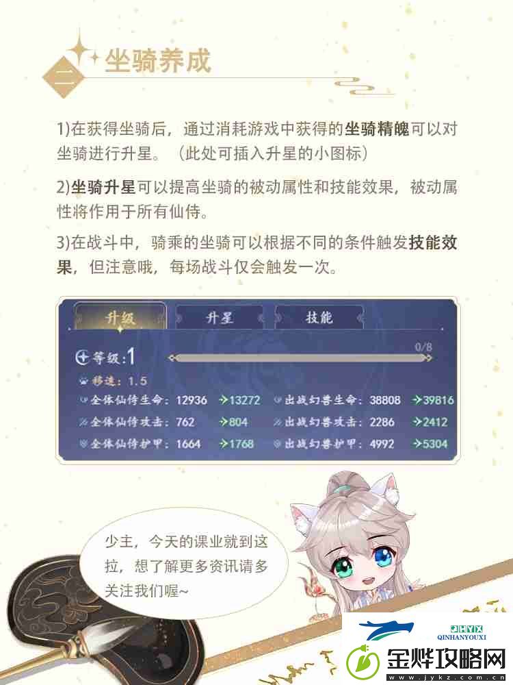 卿云之上坐骑系统介绍