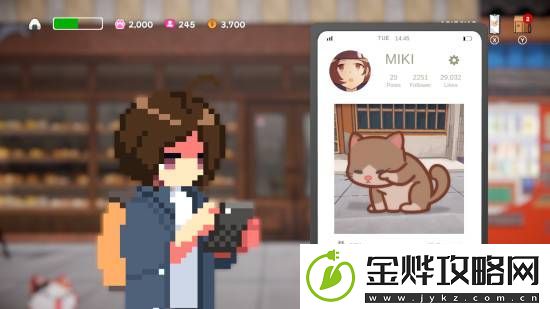吸猫爱好者狂喜！这款能为猫拍照的像素风游戏美希与猫之岛将发售
