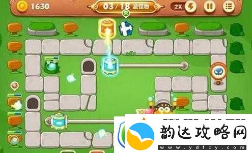 保卫萝卜3公园12关高效通关秘籍-电池塔搭配资源管理艺术详解