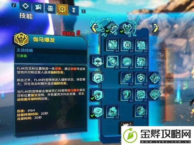无主之地3兽王FL4K高效加点策略与技能搭配推荐分享