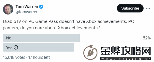 PGP版暗黑4没有Xbox成就