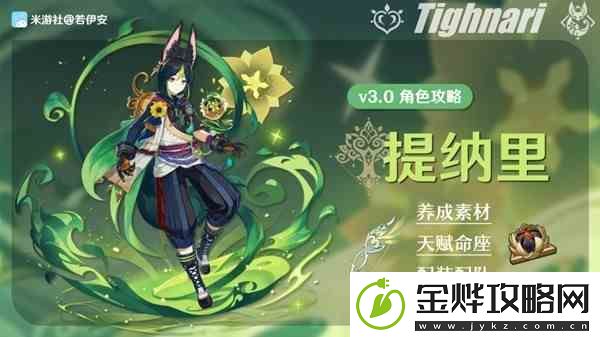 原神3.0版提纳里角色一图流-提纳里天赋推荐与出装介绍