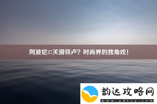 阿波尼37关滑铁卢-时尚界的独角戏!