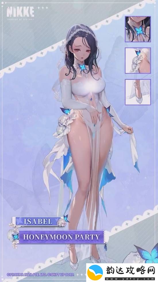 妮姬伊莎贝尔新时装超美!洁白连衣裙神态娇羞