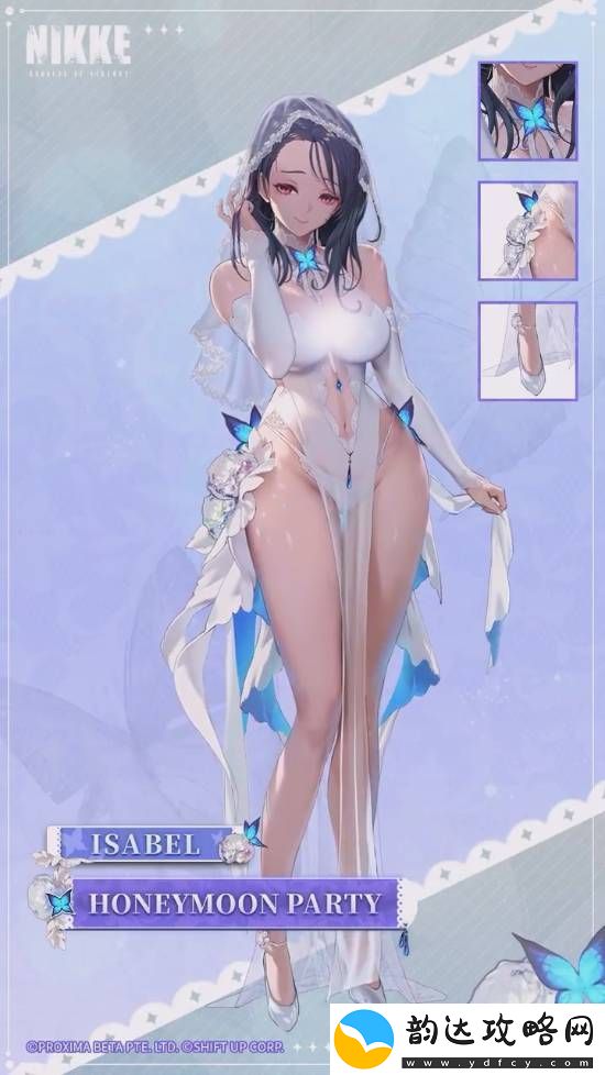 妮姬伊莎贝尔新时装超美！洁白连衣裙神态娇羞