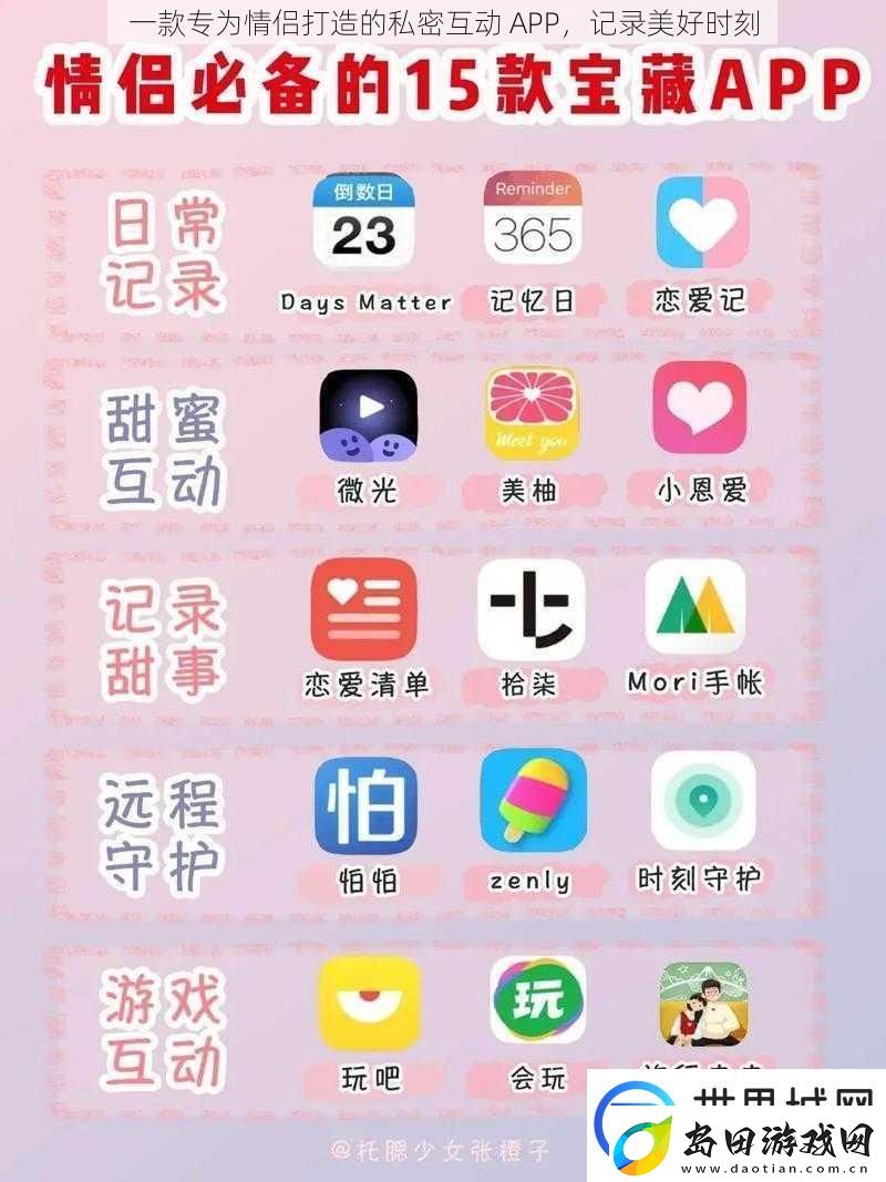 一款专为情侣打造的私密互动APP记录美好时刻